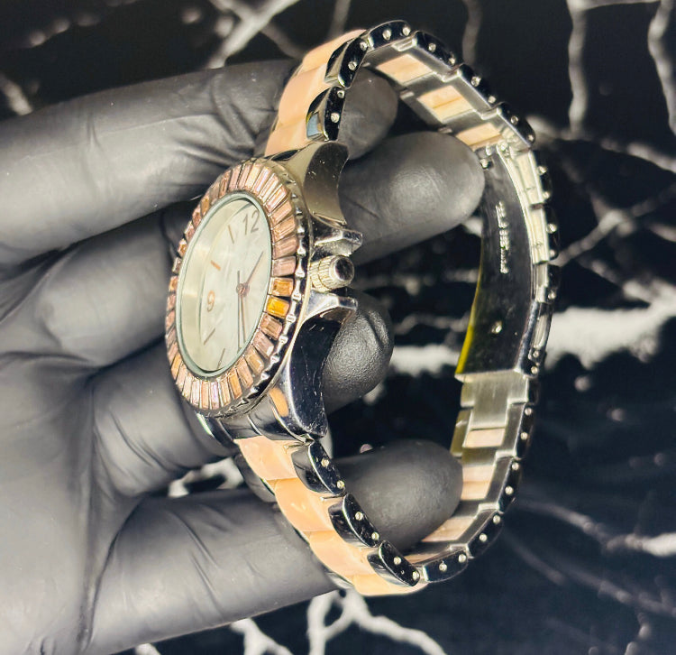 Pink Sapphire Zircons Bezel Premium watch