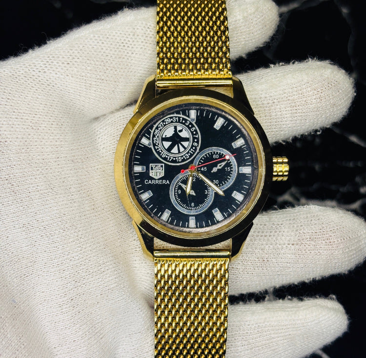 Carrera Golden shafer + Link Chain Custom Watch