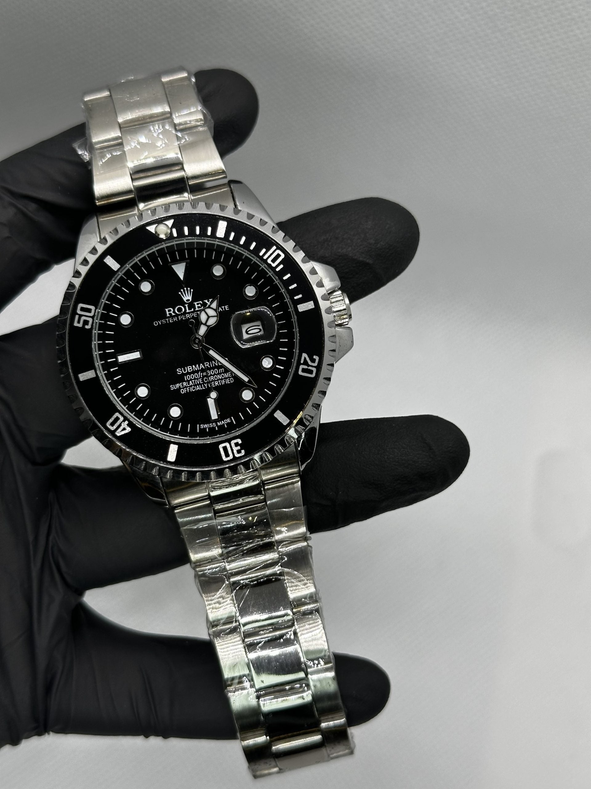 Rollie Submariner Silver Black