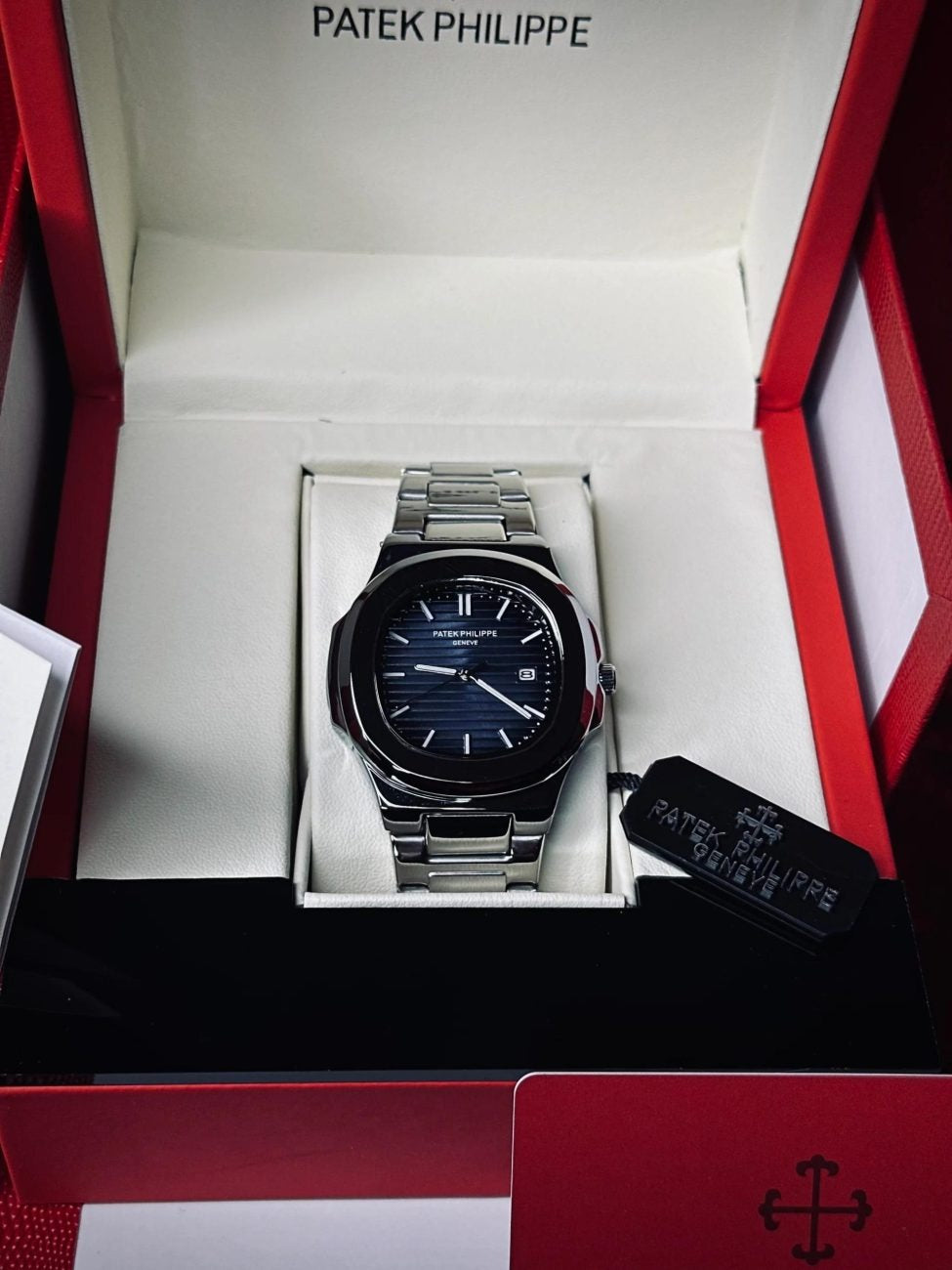 Patek Phillpe Geneve Silver Blue