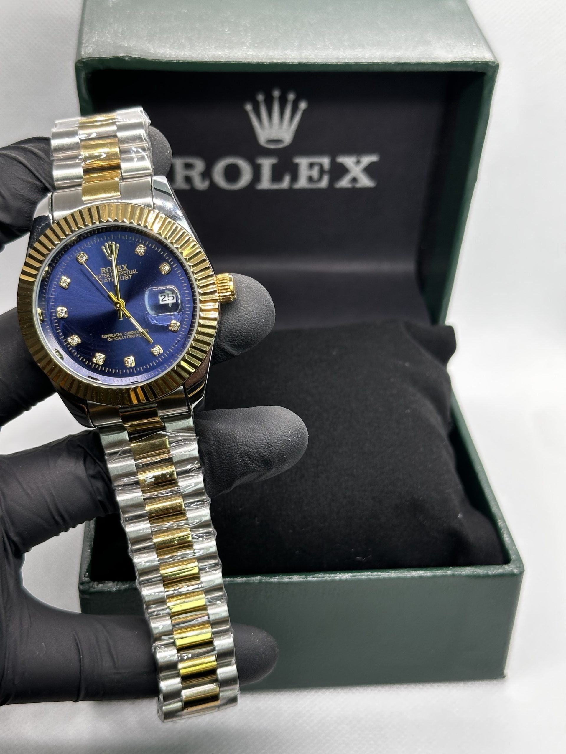 Rollie Oyster Perpetual Stainless Steel Blue Dial