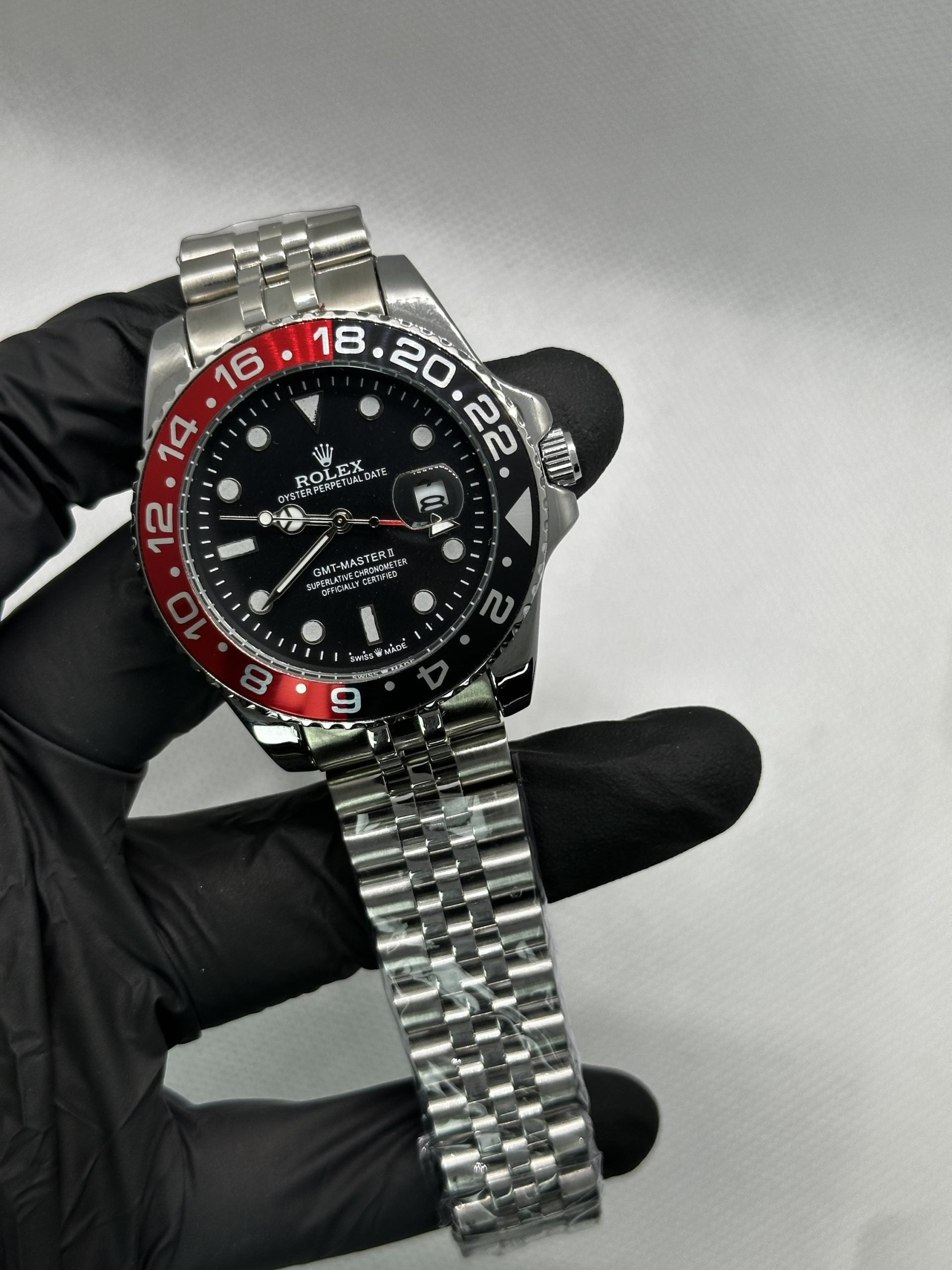 Rollie - GMT Master II ( Black & Red Bazel )