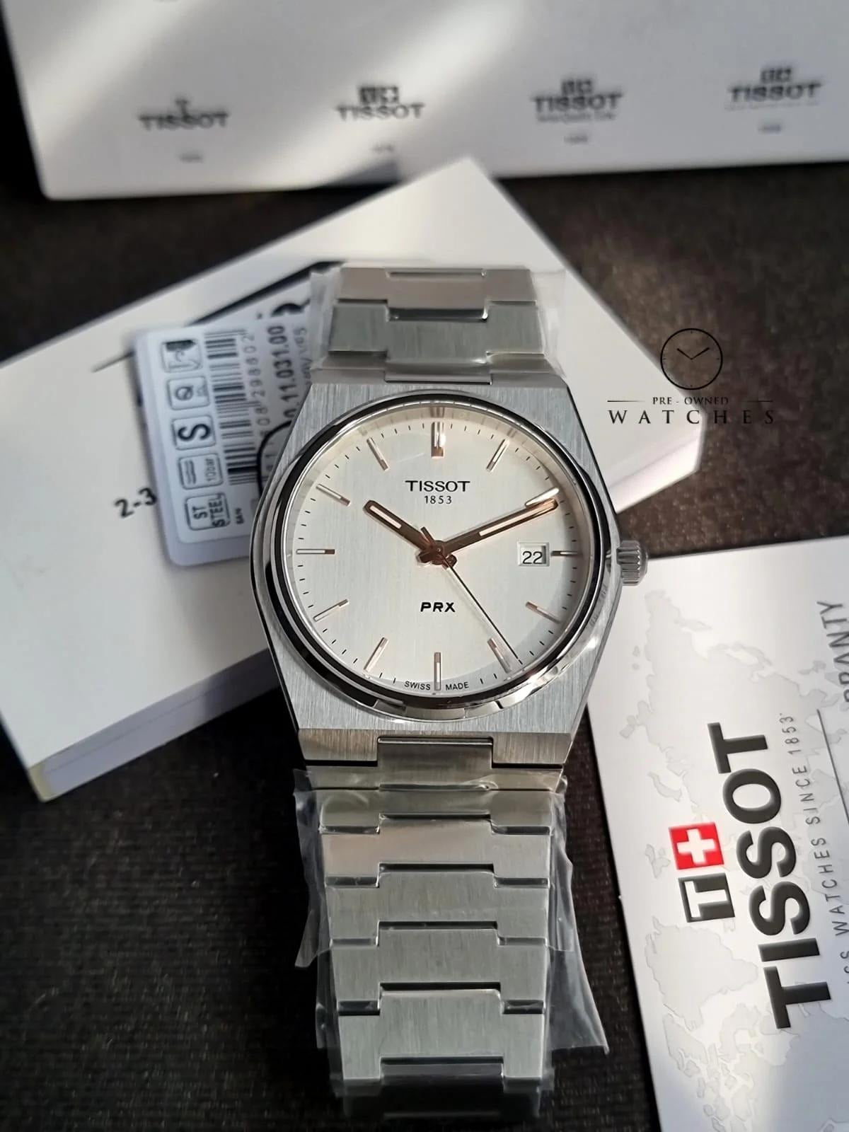 Tissot PRX Silver Stainless Steel Silver