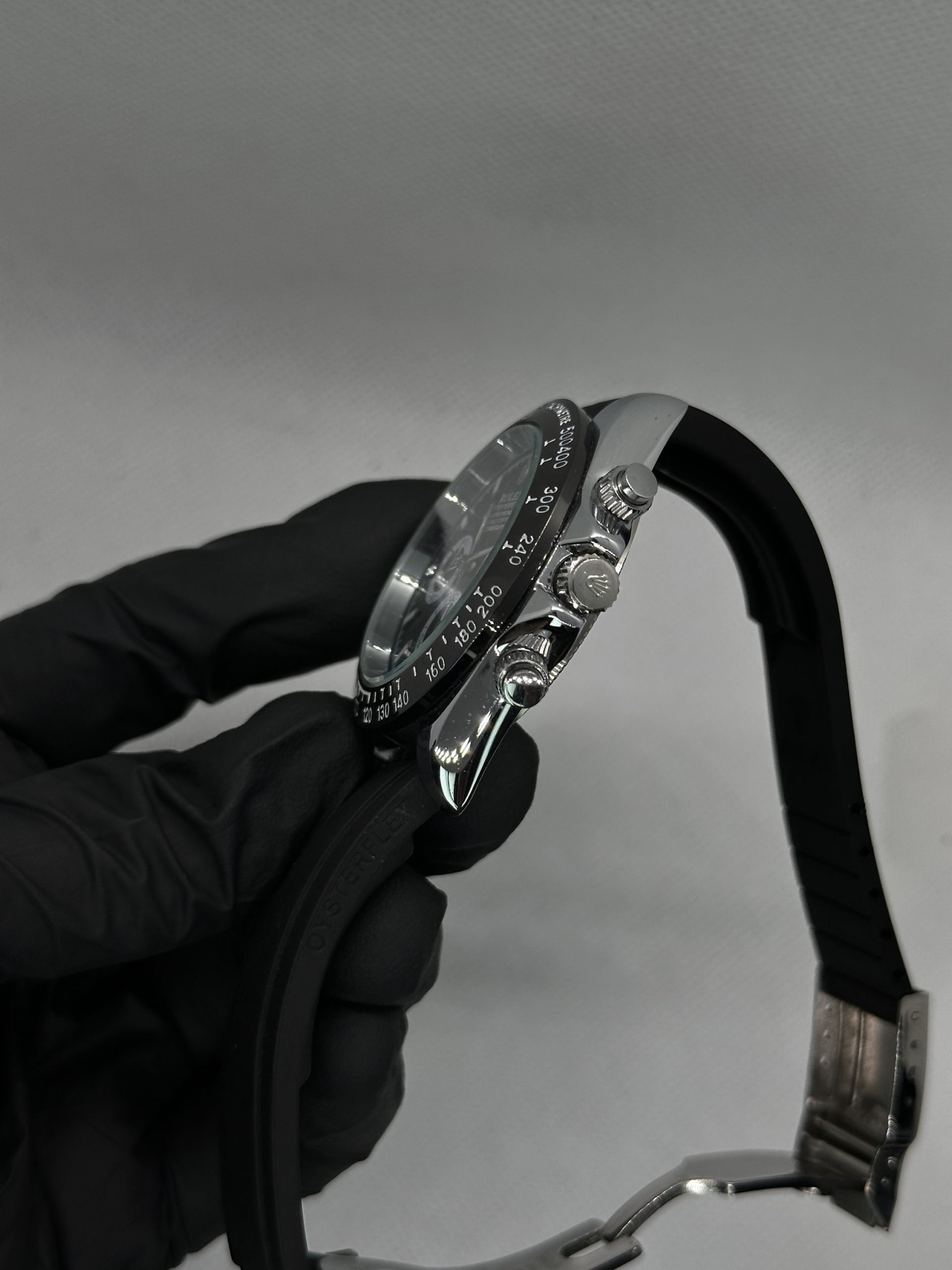 Rollie Daytona Black and Silver