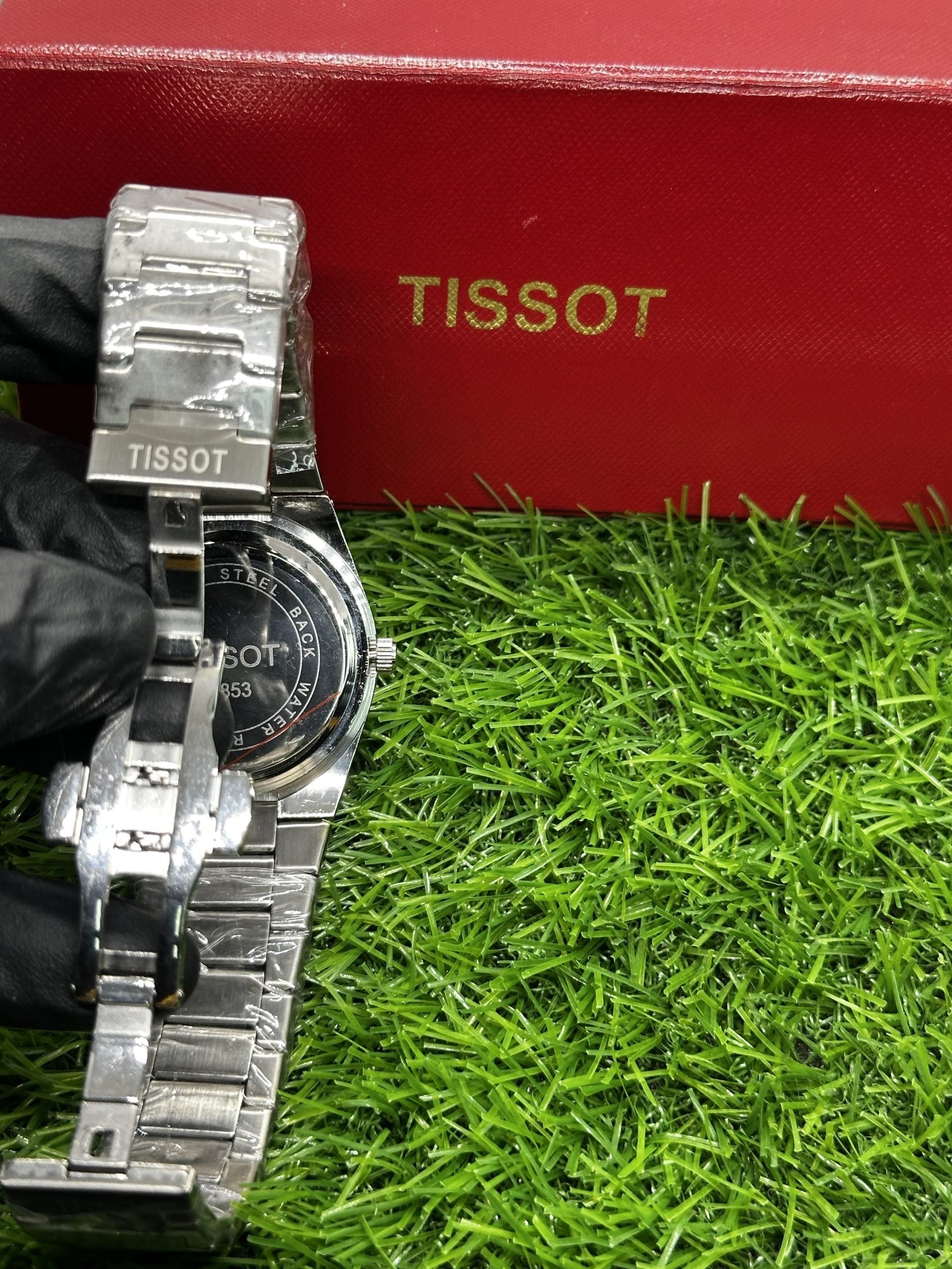 Tissot PRX Silver Stainless Steel Black and Gold